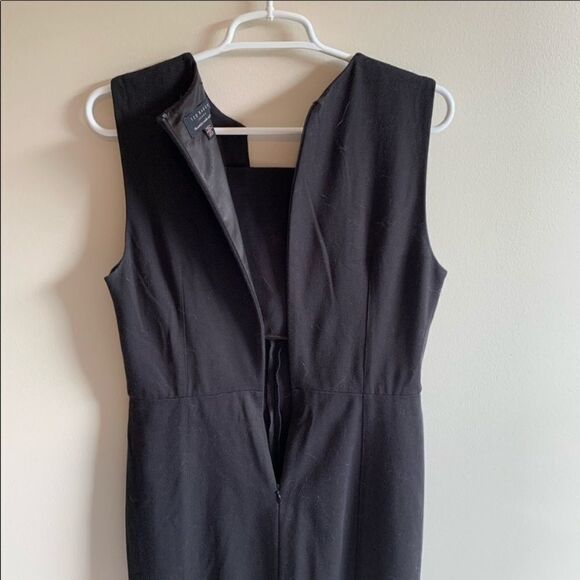 Ted Baker Edella Embellished Collar Sheath Dress Mini Black Gold M - Picture 6 of 14